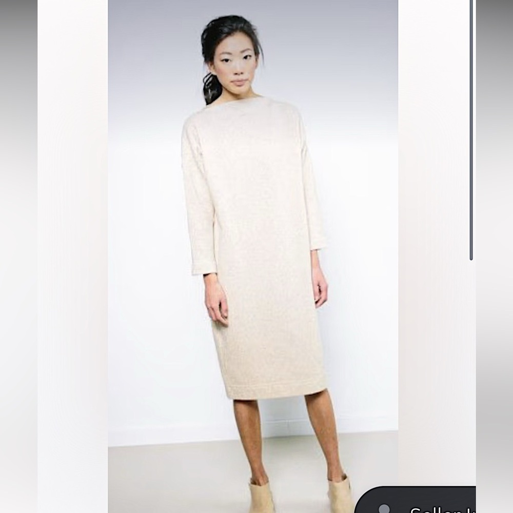 Elizabeth Suzann Eva Boatneck Wool Dress Medium - Picture 2 of 13